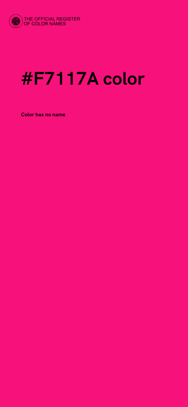 #F7117A color image