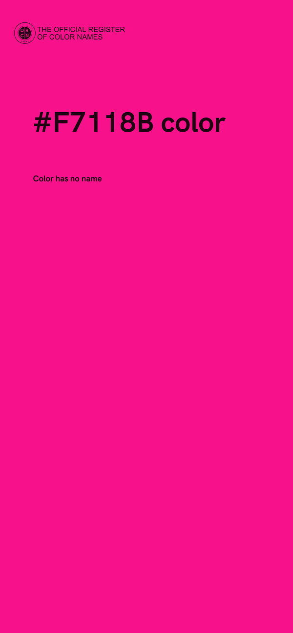 #F7118B color image