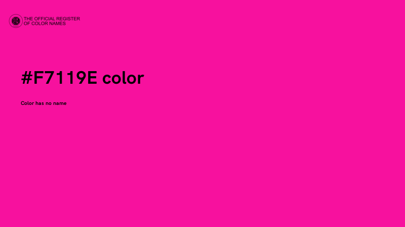 #F7119E color image