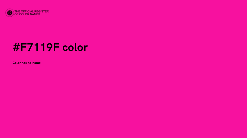 #F7119F color image