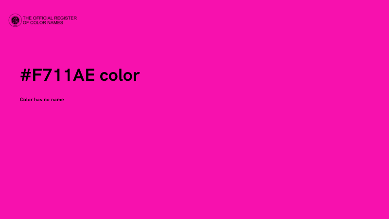 #F711AE color image
