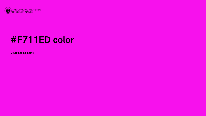 #F711ED color image