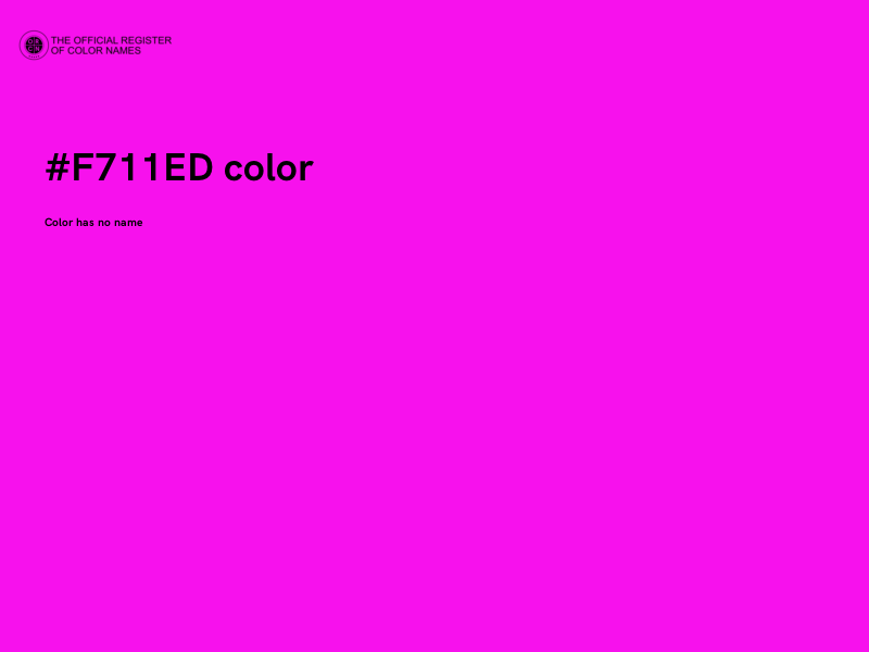 #F711ED color image