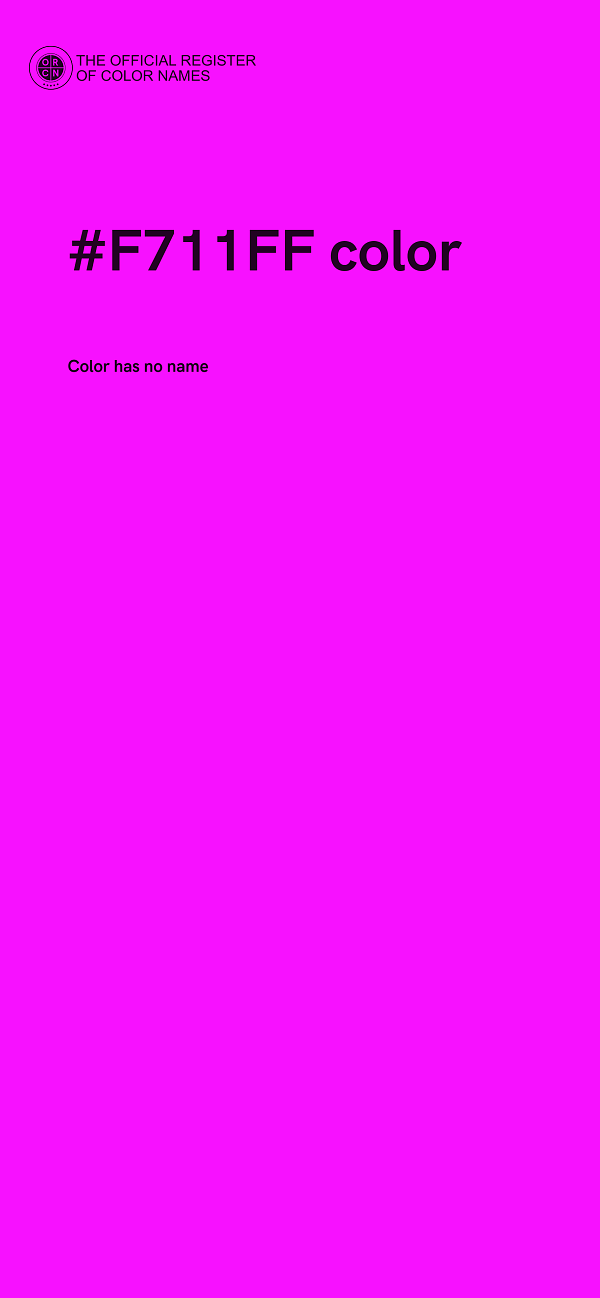 #F711FF color image
