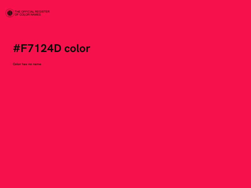 #F7124D color image