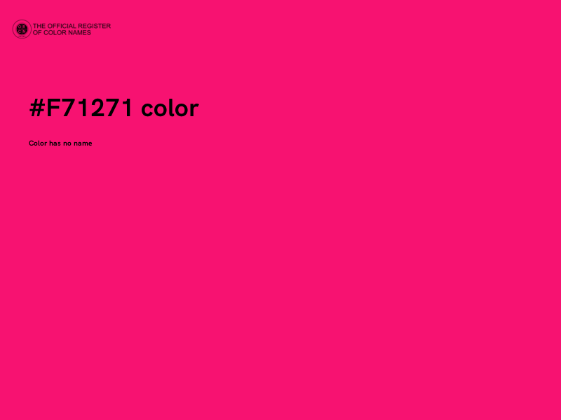 #F71271 color image