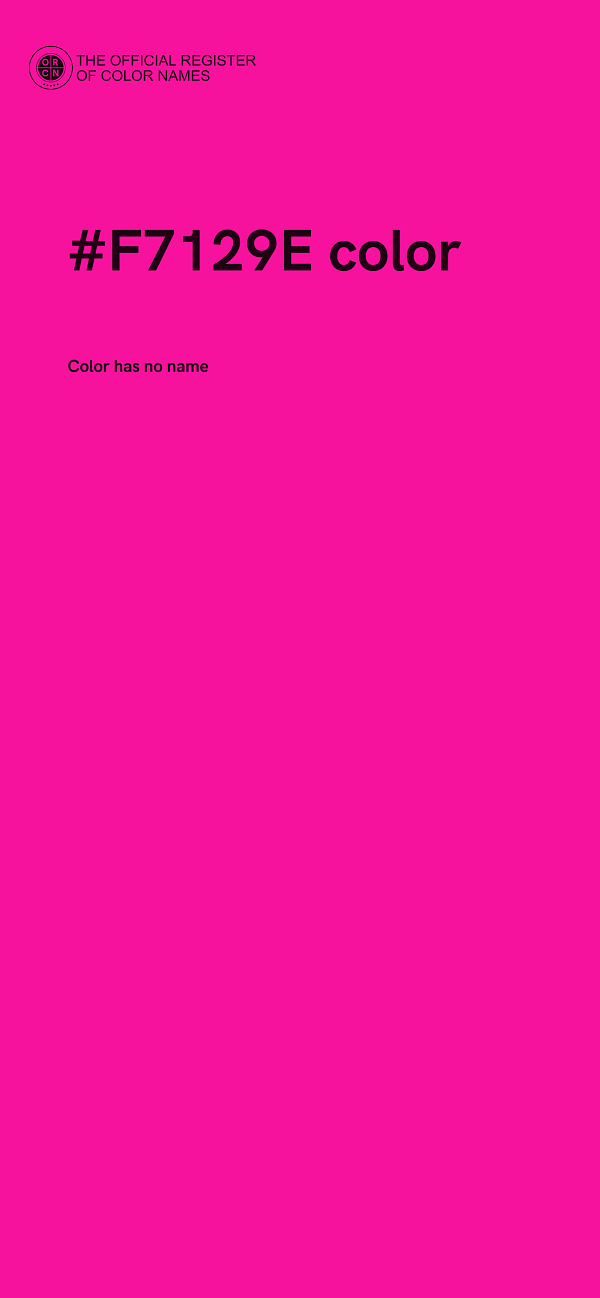 #F7129E color image
