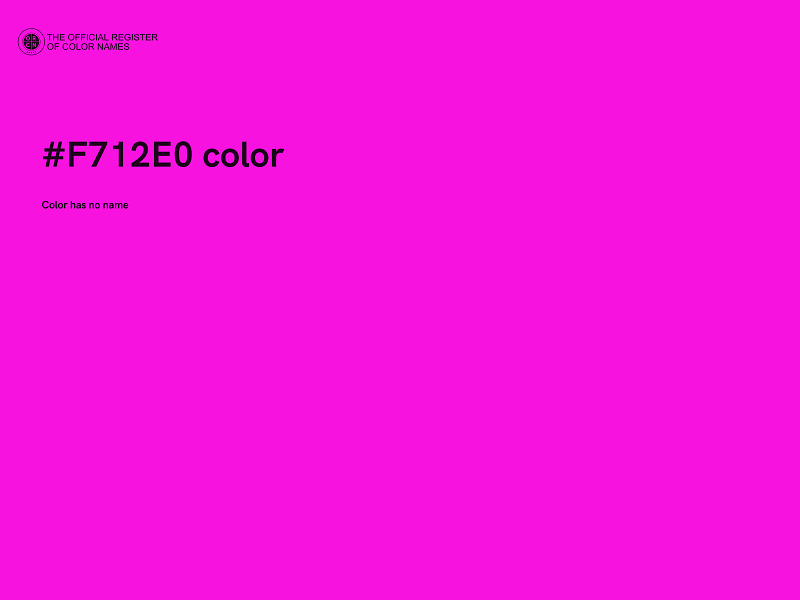 #F712E0 color image