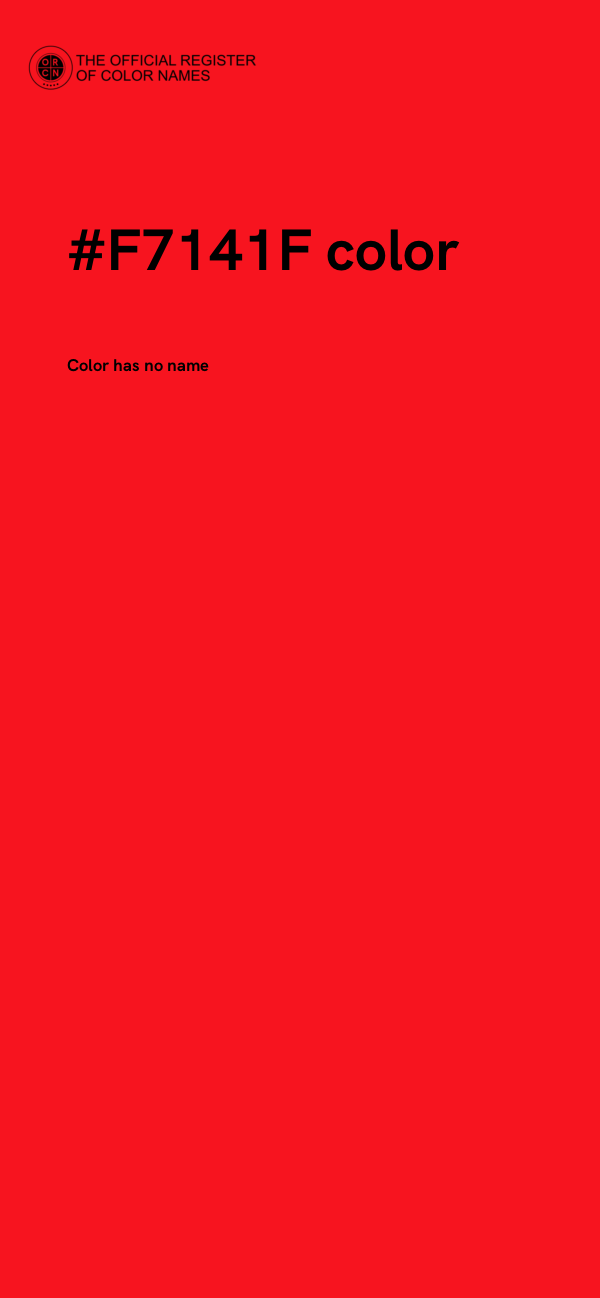 #F7141F color image