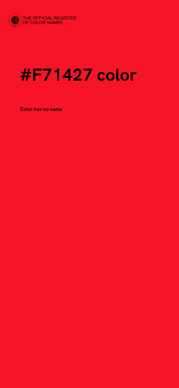 #F71427 color image