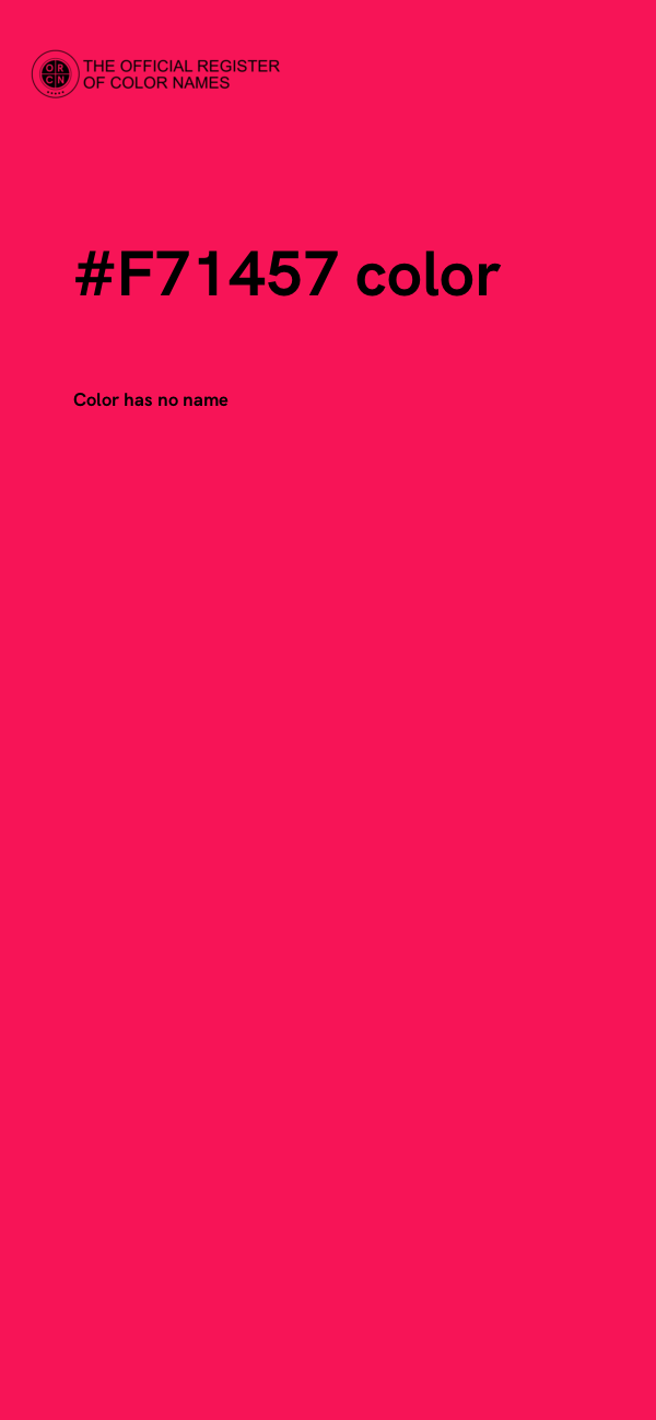 #F71457 color image