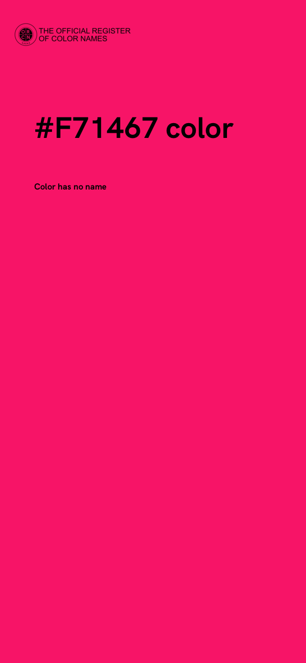 #F71467 color image