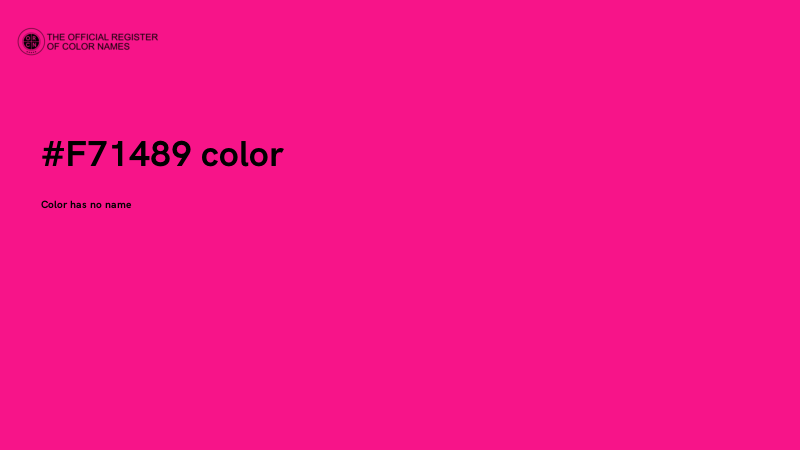 #F71489 color image