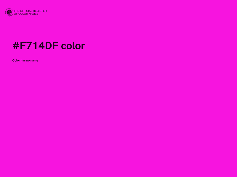 #F714DF color image