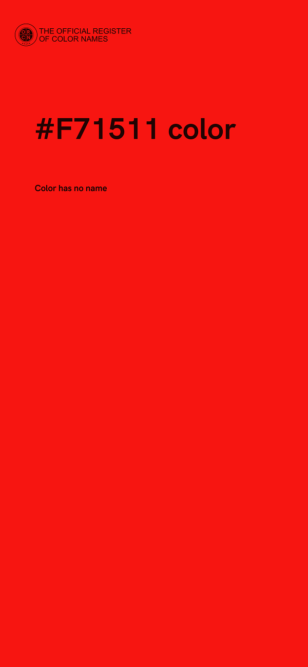 #F71511 color image