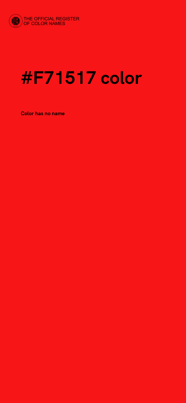 #F71517 color image