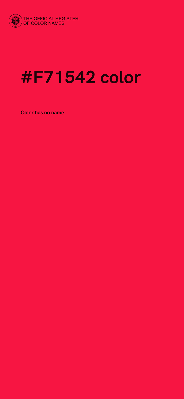 #F71542 color image