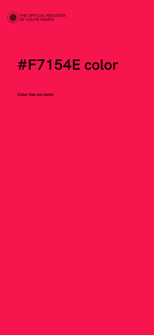 #F7154E color image