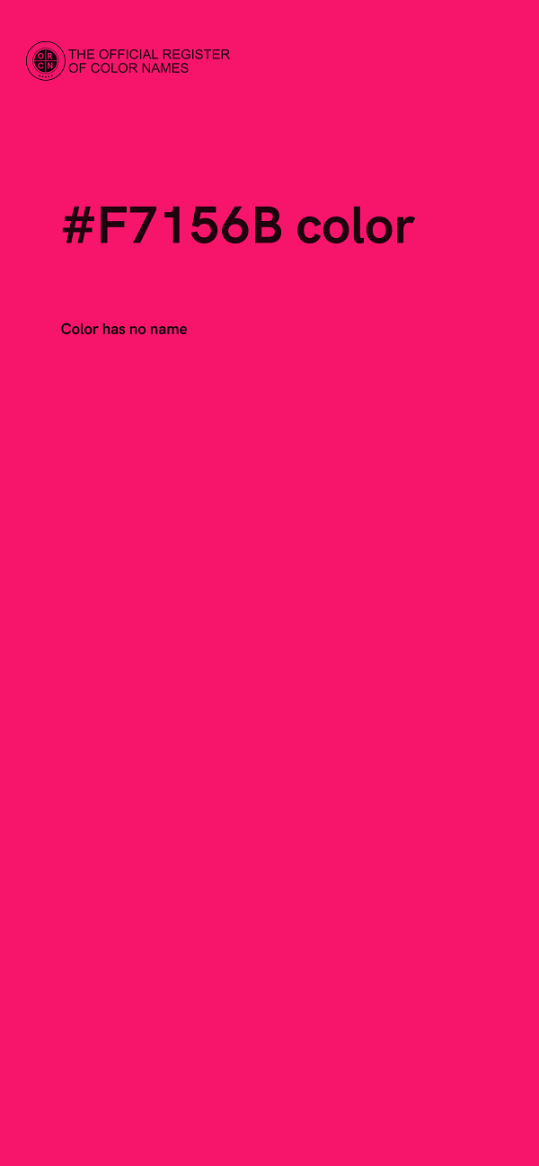 #F7156B color image