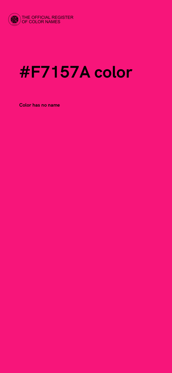 #F7157A color image