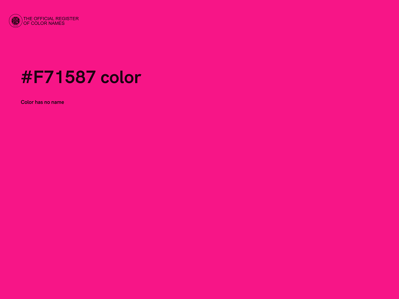 #F71587 color image