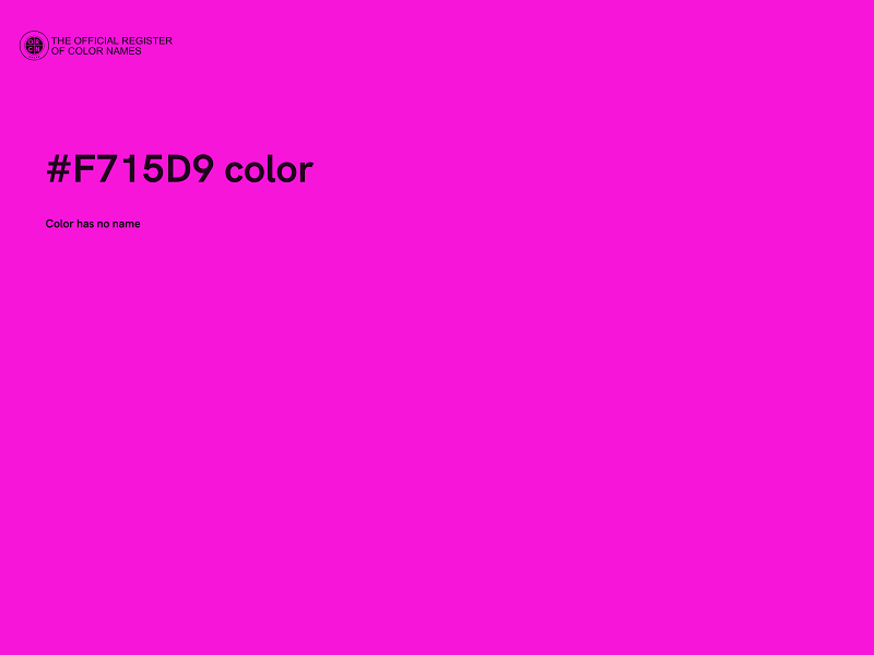 #F715D9 color image