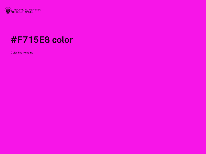 #F715E8 color image