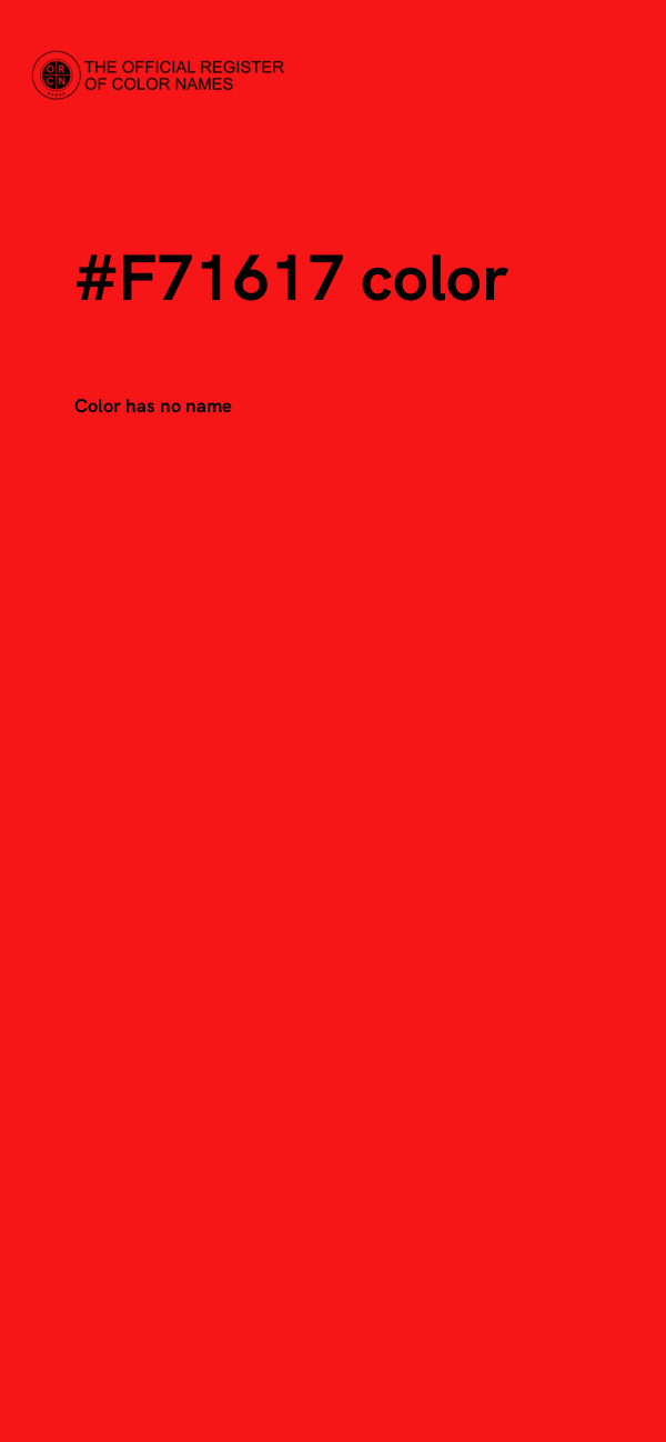 #F71617 color image