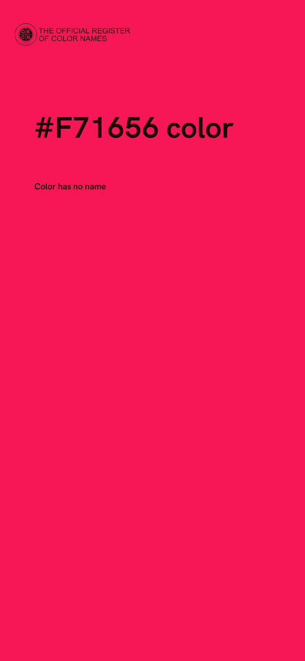 #F71656 color image
