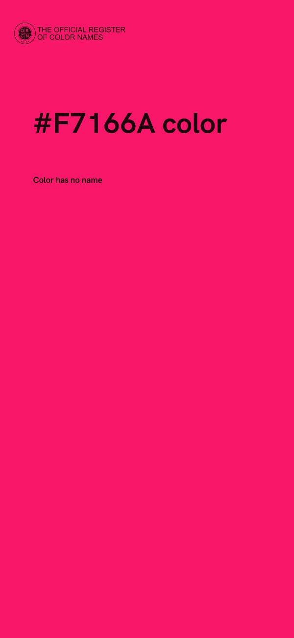#F7166A color image