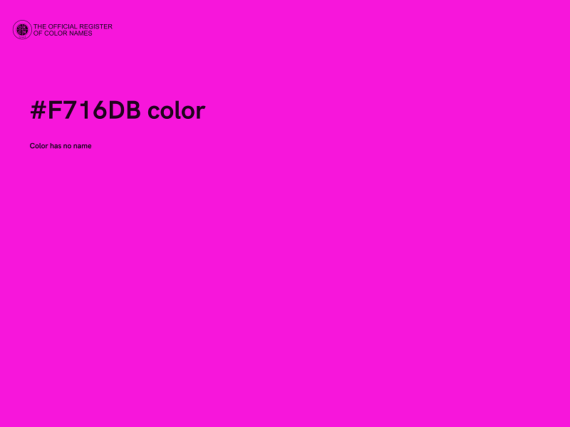 #F716DB color image