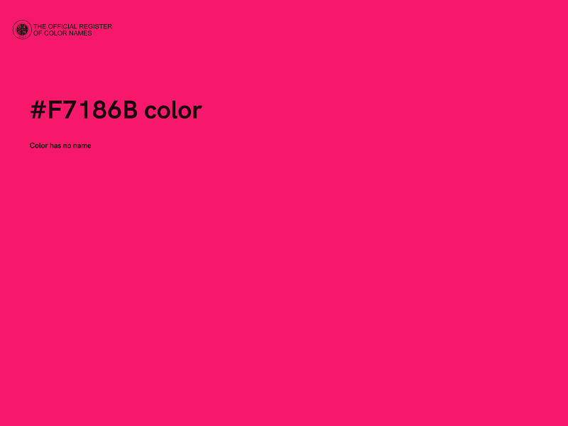 #F7186B color image