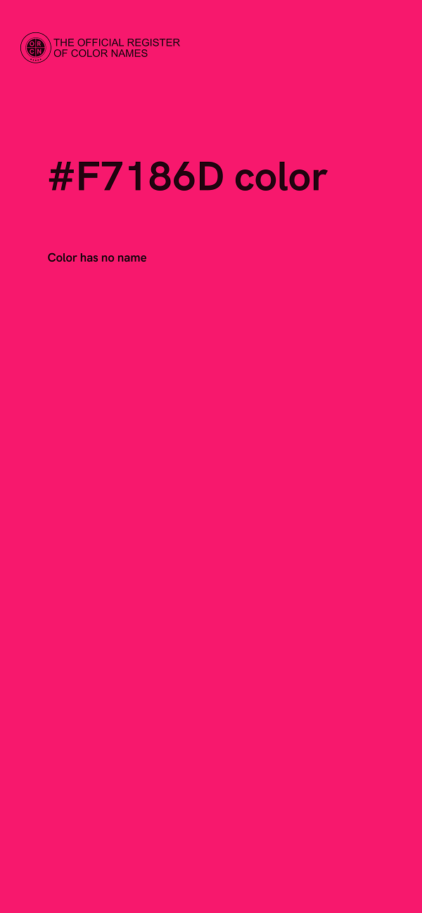 #F7186D color image