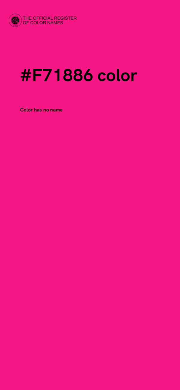 #F71886 color image