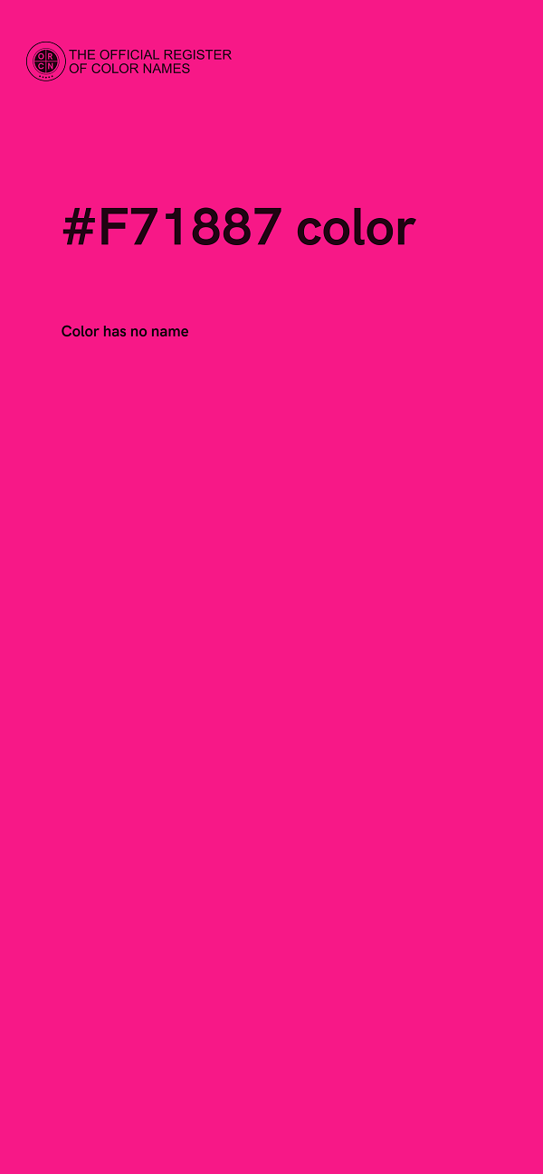 #F71887 color image