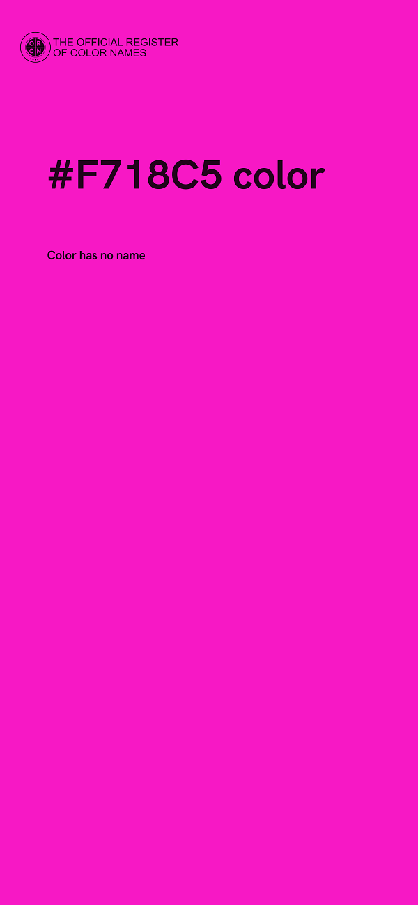 #F718C5 color image