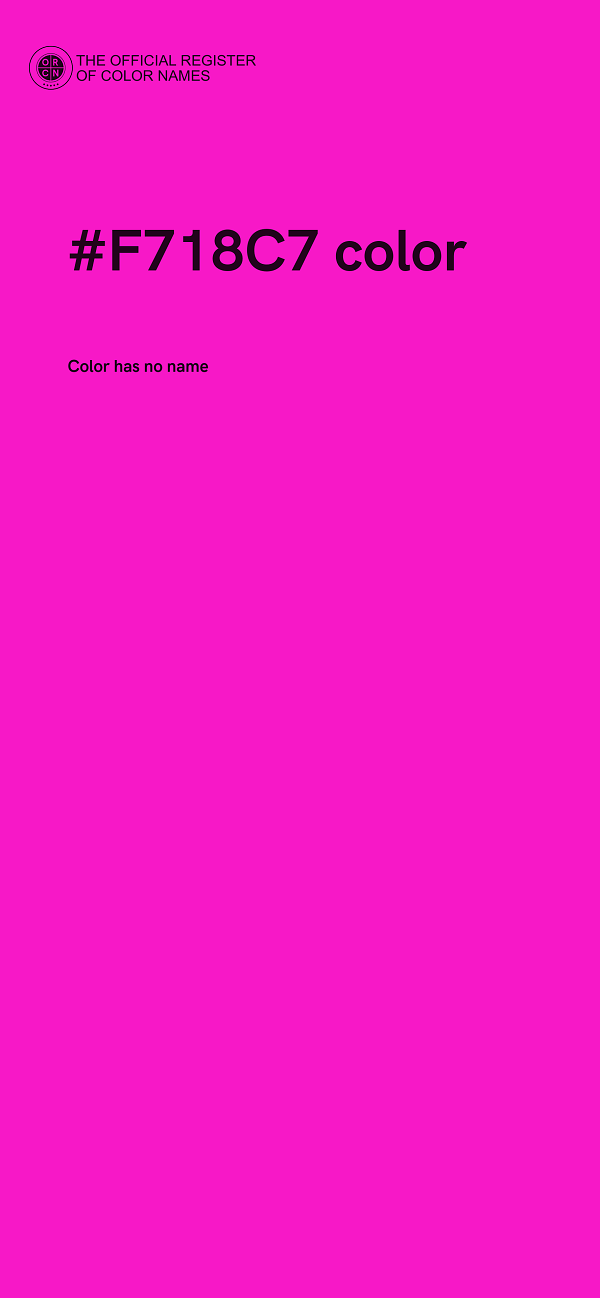 #F718C7 color image