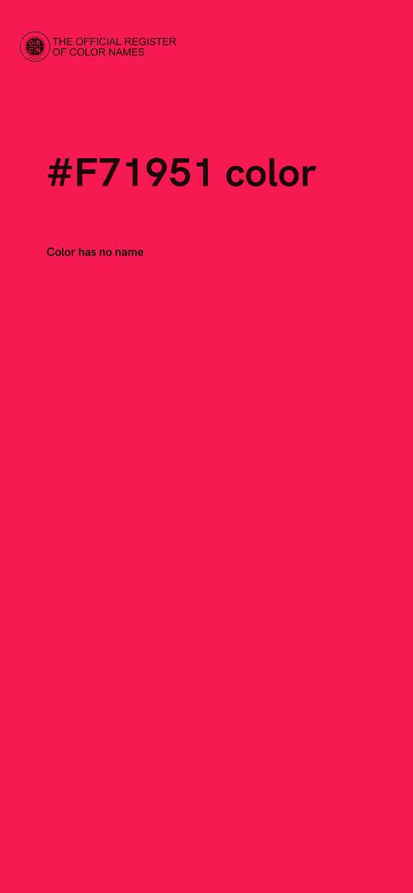 #F71951 color image