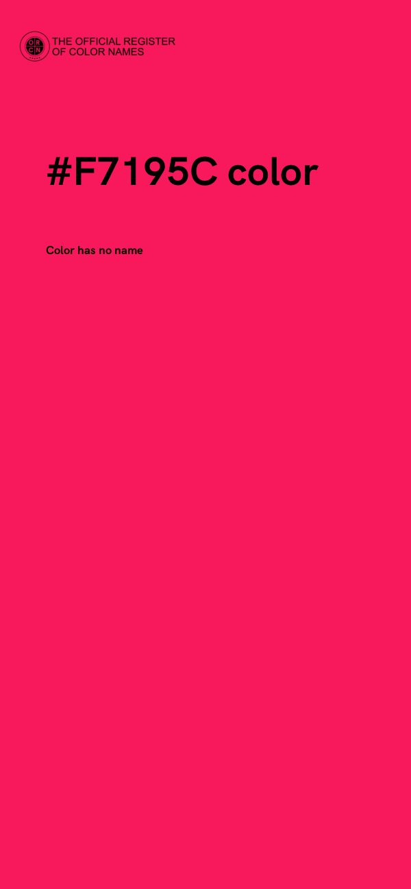 #F7195C color image