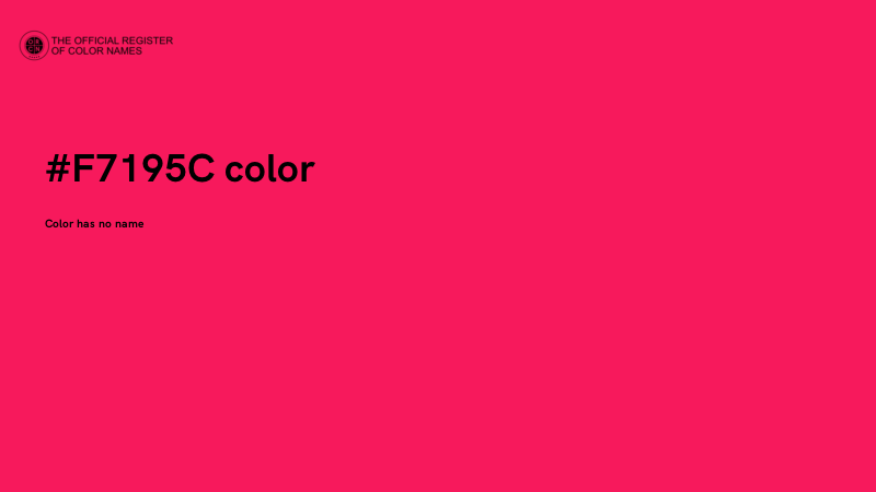 #F7195C color image
