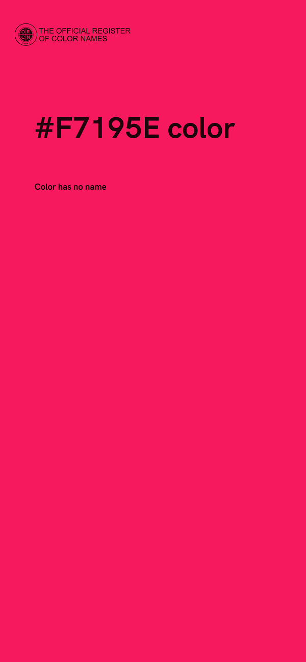 #F7195E color image