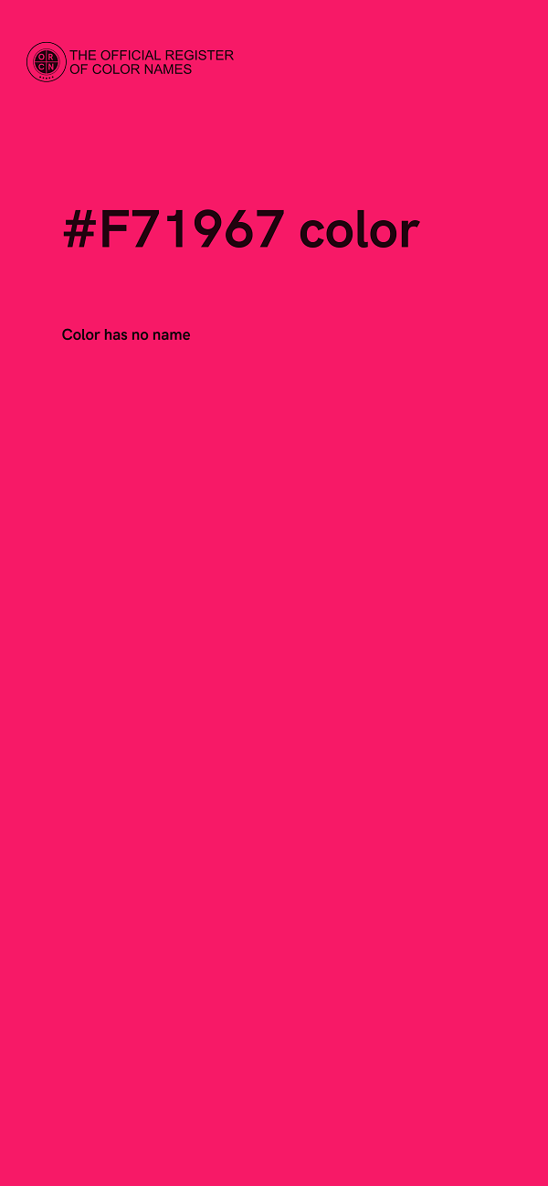 #F71967 color image