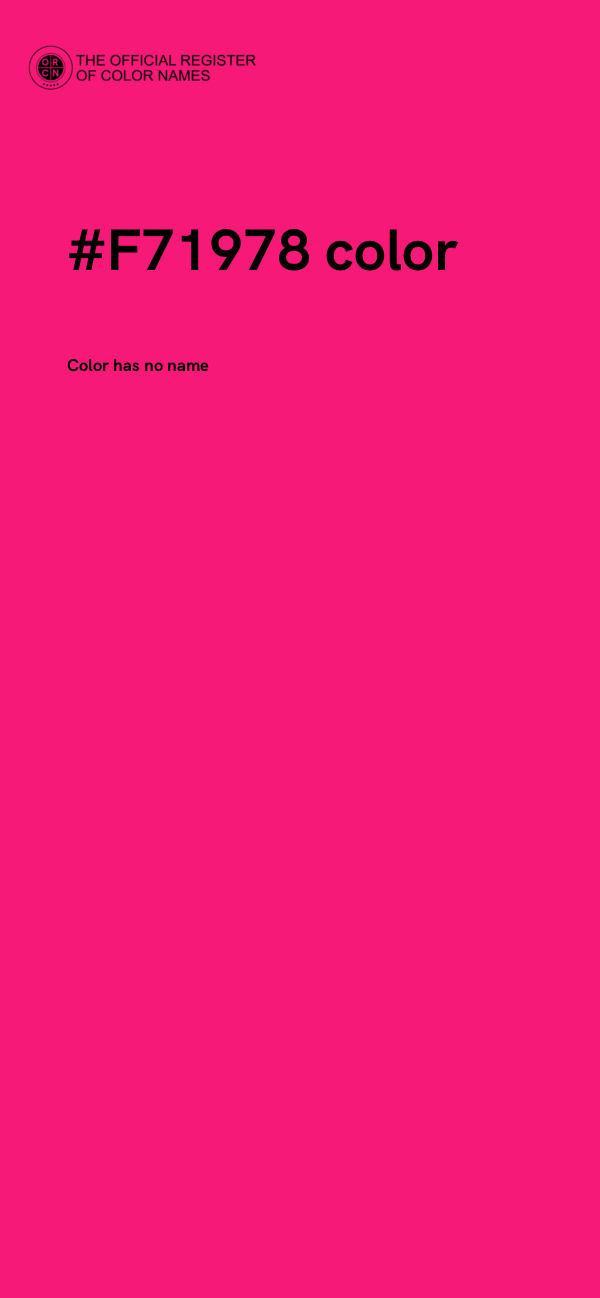 #F71978 color image