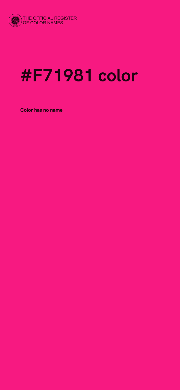 #F71981 color image