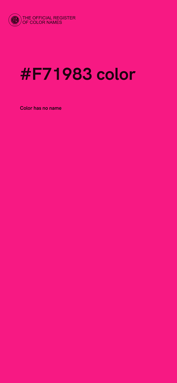 #F71983 color image