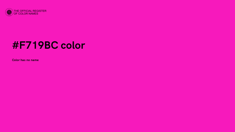 #F719BC color image