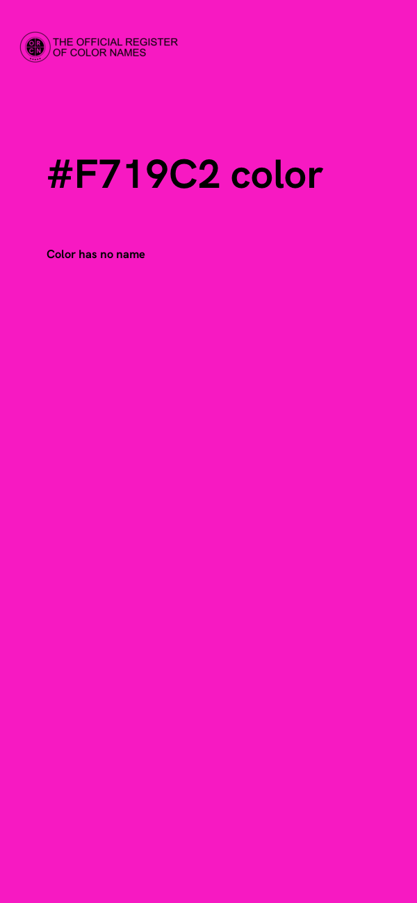 #F719C2 color image