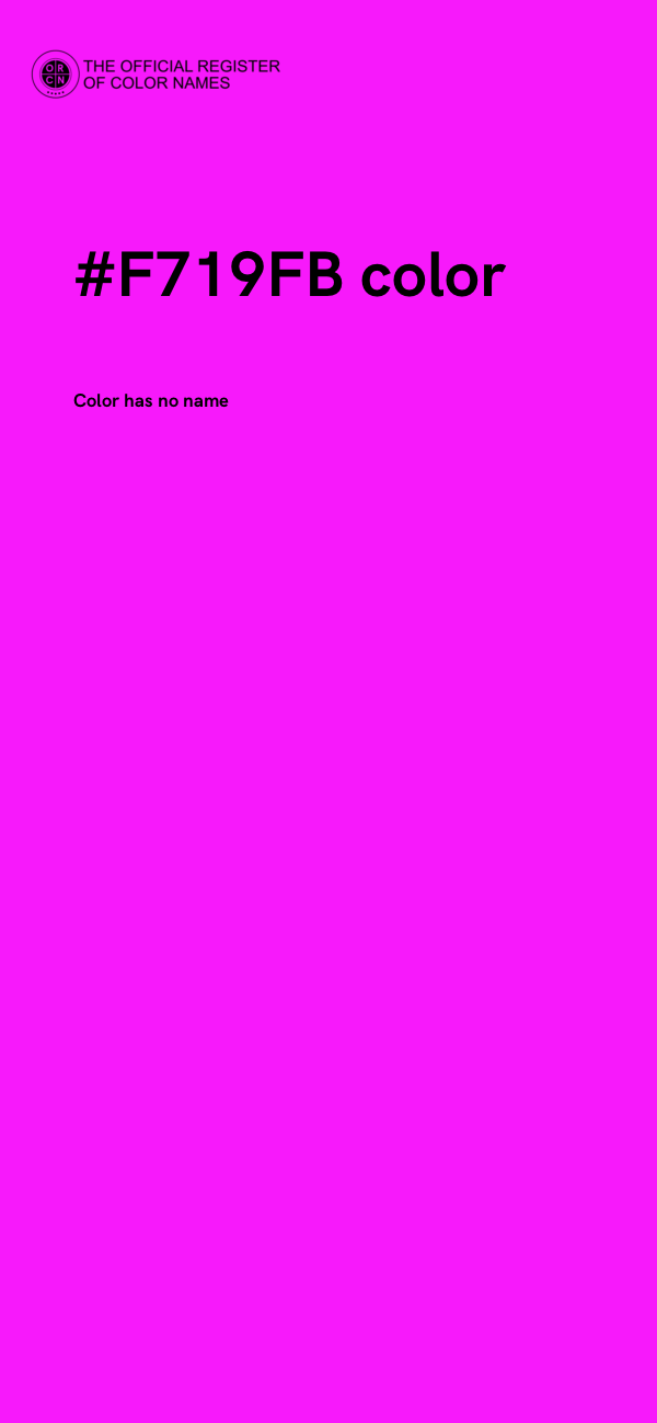 #F719FB color image