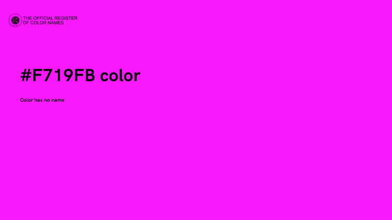 #F719FB color image