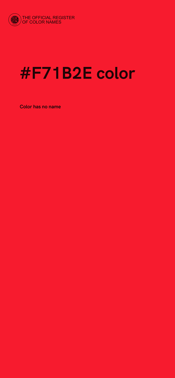 #F71B2E color image